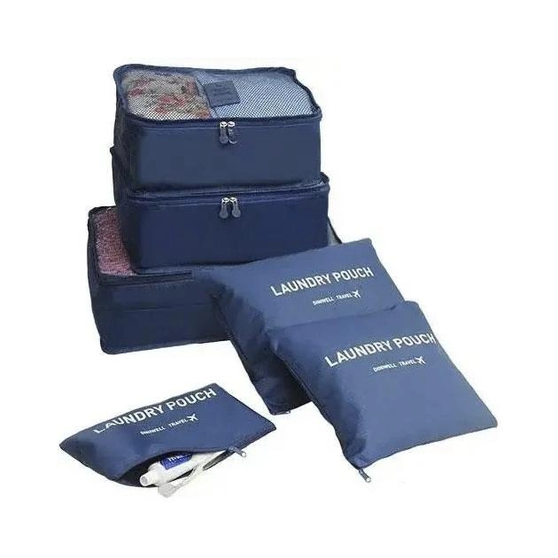 Набор дорожных органайзеров 6в1 Синий (11136) - фото 3