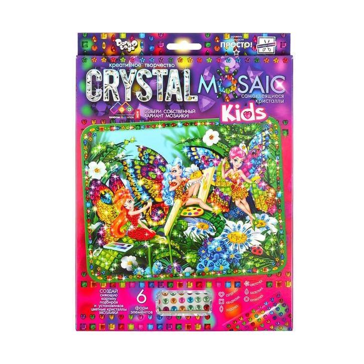 Набір креативної творчості Danko Toys Kids Crystal Mosaic CRMk-01-09 6 форм ел. (RLT46930)