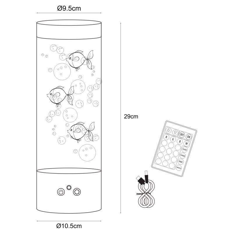 Настільна лампа ZUMA LINE Aqua 87946 (27086949) - фото 4 Настільна лампа ZUMA LINE Aqua 87946 (27086949) - фото 4