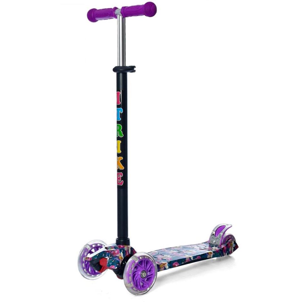 Самокат детский MAXI iTrike JR 3-055-1-WP10 с подсветкой (31717)