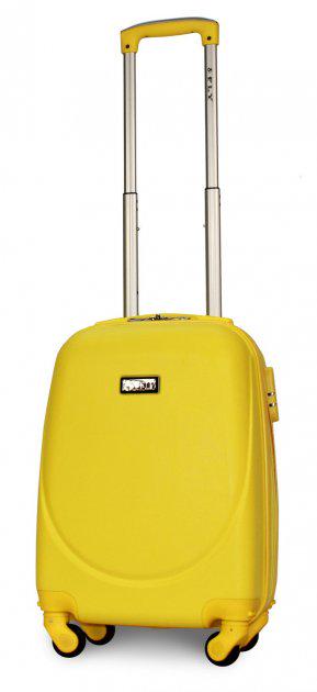 Чемодан пластиковый Fly 310 XS мини ручная кладь на 4 колесах Желтый (CEKRBFL310XM4JEL) - фото 2