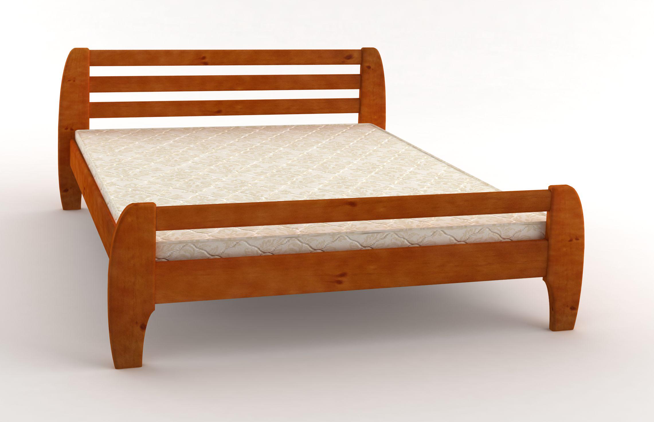 Ліжко односпальне дерев'яне Mebigrand Мілан 70х190 см Яблуня (MBG-1907)