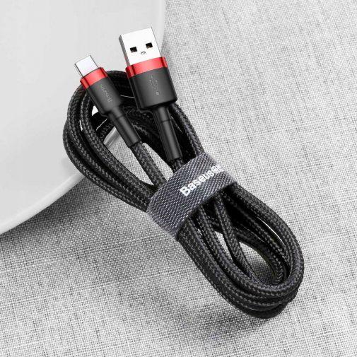 Кабель BASEUS CATKLF-B91 Cafule Cable USB For Type-C 3A 1 м Red/Black