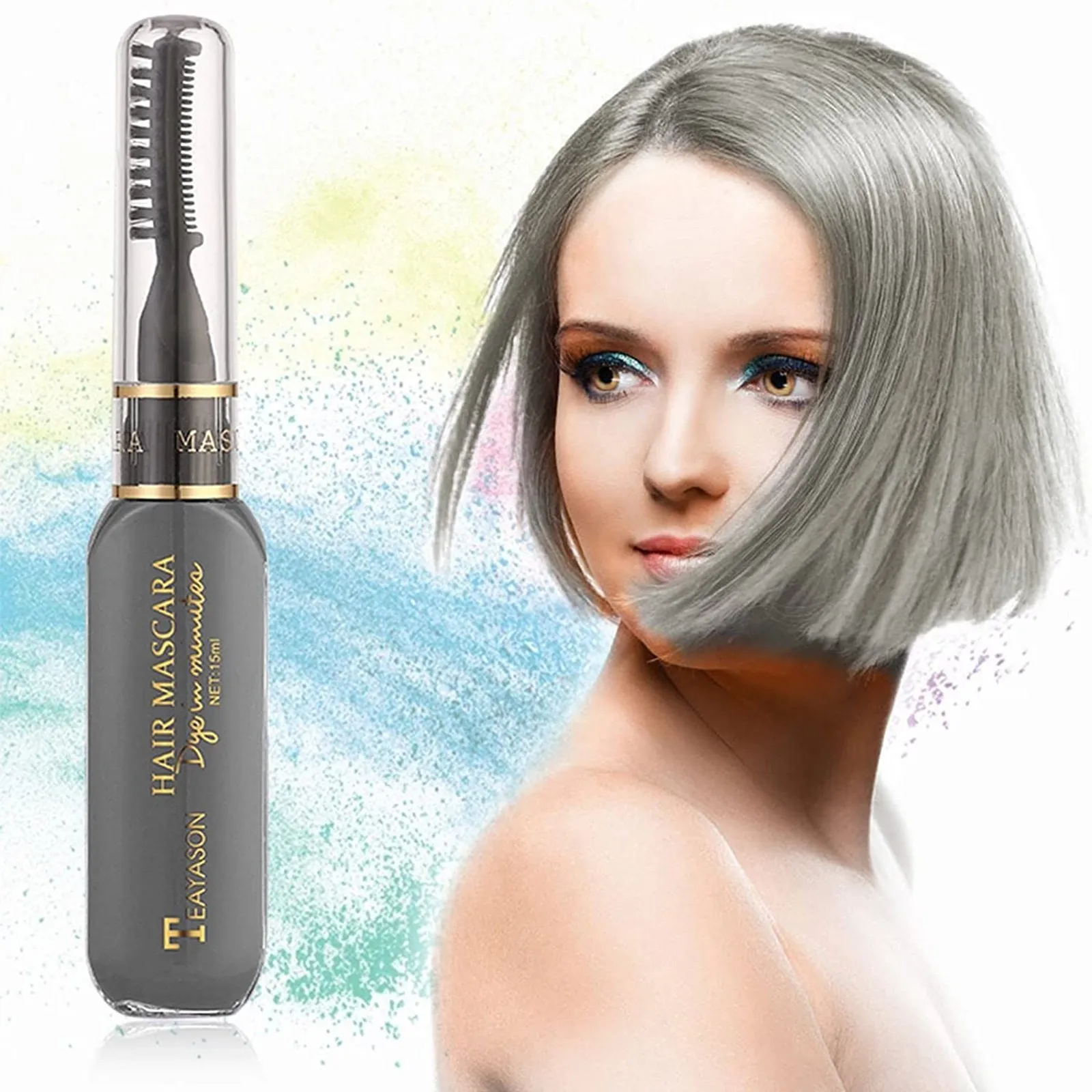 Фарба для волосся тимчасова що змивається Silver Gray 07 - фото 3 Фарба для волосся тимчасова що змивається Silver Gray 07 - фото 3