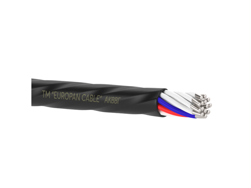 Кабель EUROPAN CABLE АКВВГ контрольный 10х2,5 мм (12542)