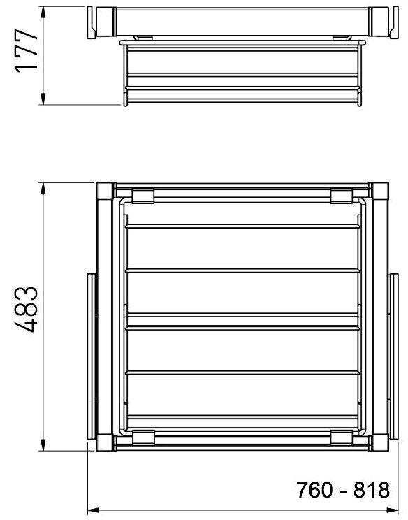 Полиця для взуття GTV Elite з дотягом повного висуву 800 мм Білий (WG-POBUW80-10) - фото 4 Полиця для взуття GTV Elite з дотягом повного висуву 800 мм Білий (WG-POBUW80-10) - фото 4