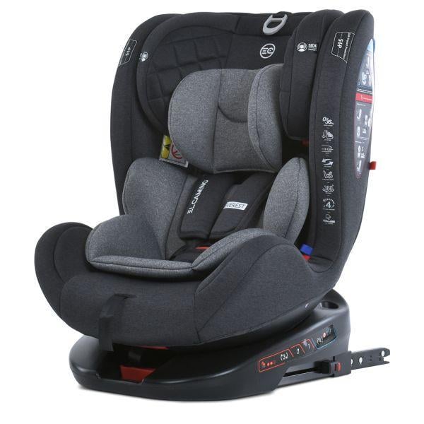 Автокресло для новорожденных El Camino ME 1114 с поворотом на 360° и Isofix EVEREST Light Gray (35282429)