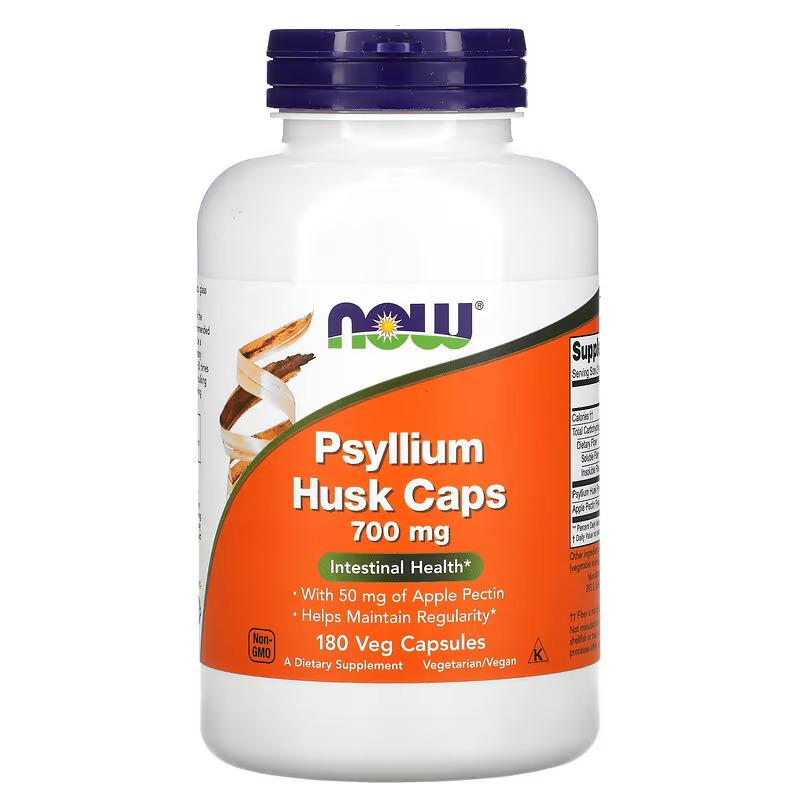 Насіння подорожника Now Foods Psyllium Husk Caps лушпиння 700 мг 180 капсул (1009417501)