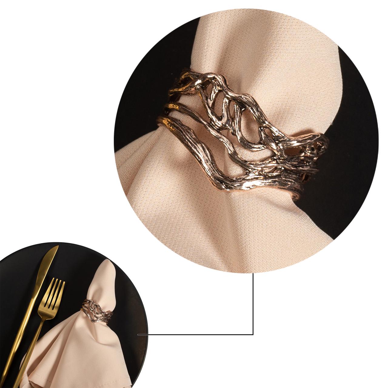 Кольцо для салфеток Remy-Decor Плетеная Ветка Бронзовый - фото 7 Кольцо для салфеток Remy-Decor Плетеная Ветка Бронзовый - фото 7