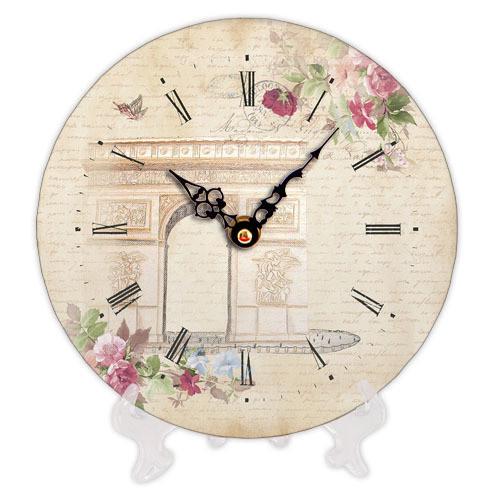 Годинник настінний круглий Presentville Тріумфальна арка 18 см (CH18 F 15S049)