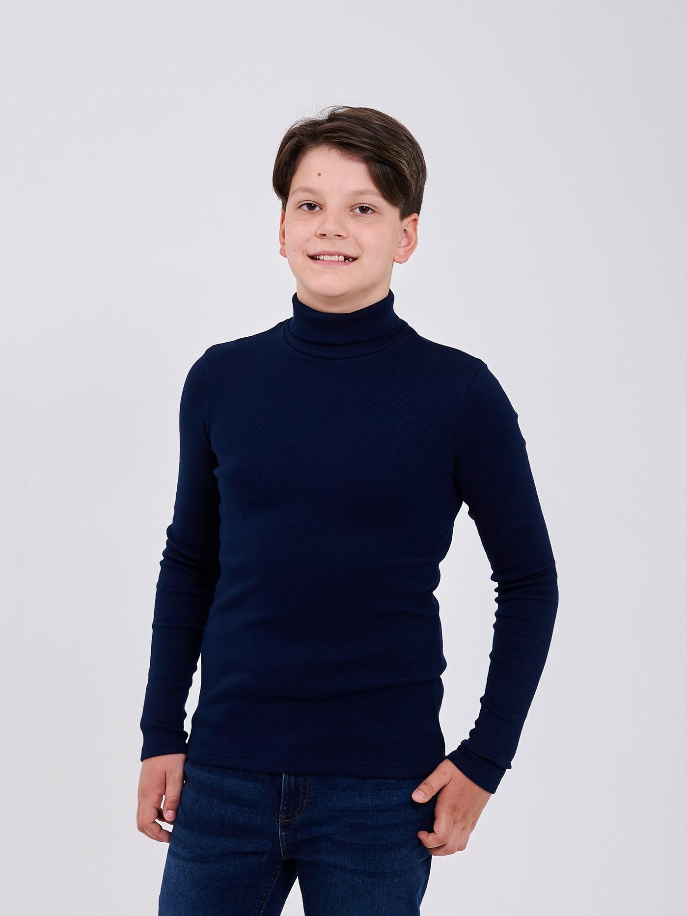 Гольф для хлопчика Smil 158 см Темно-синій (114029)