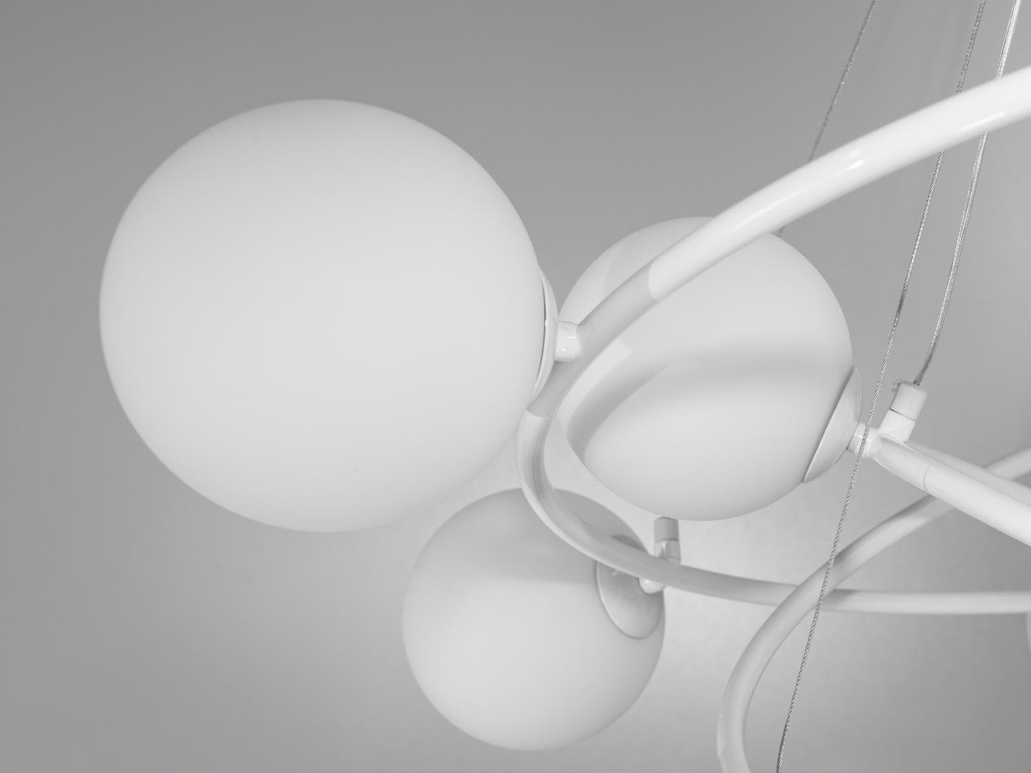 Люстра подвесная в стиле Loft Пузырьки на 13 ламп Белый (LQ7048/13A WH) - фото 3