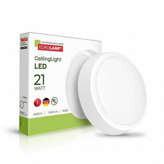 Светильник накладной LED Eurolamp круглый GM 21W 4000K (18831067)
