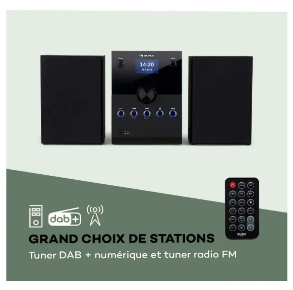 Аудиосистема музыкальный центр Auna MC-30 DAB MC-20 DAB с Bluetooth Черный (10033048) - фото 5