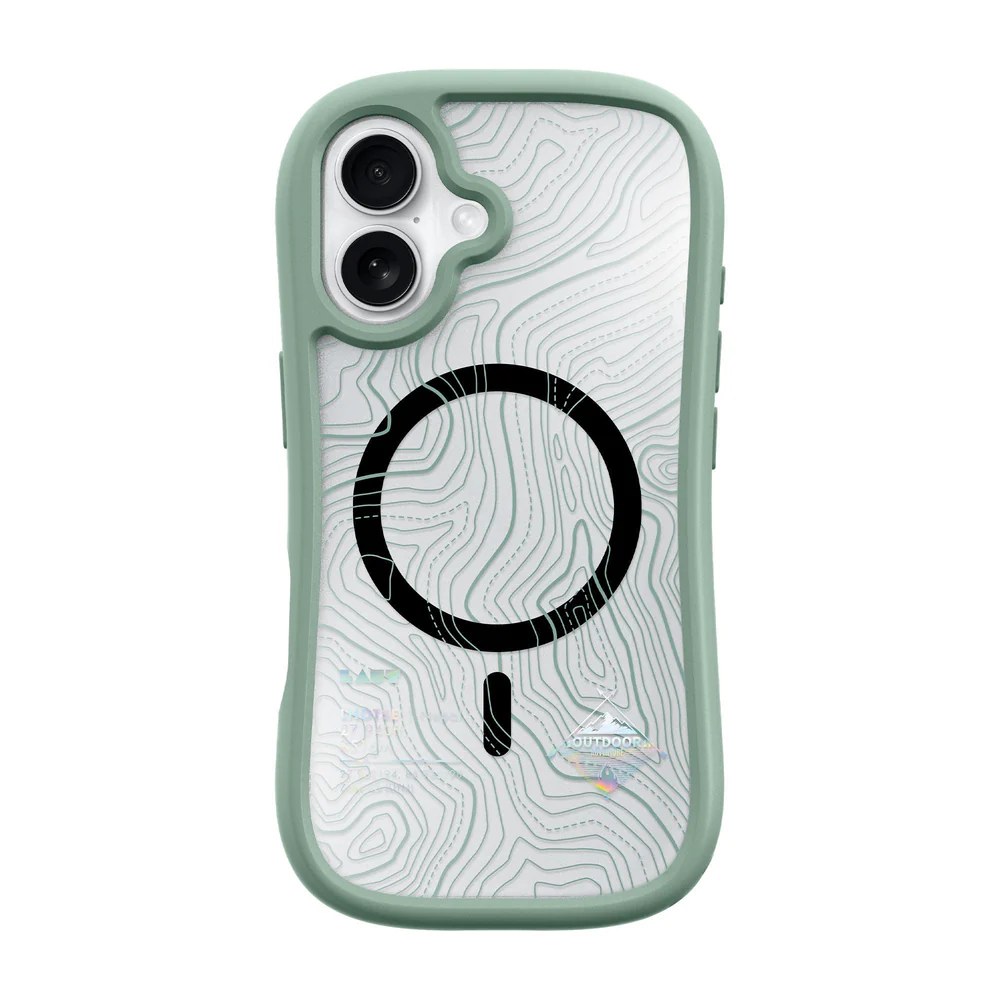 Чехол-накладка Laut POP ADVENTURE for iPhone 16 with MagSafe, Slit Green (L_IP24A_PA_GN)
