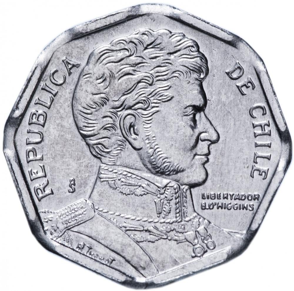 Коллекционная монета Чили 1 песо 2008 UNC (KM#231)