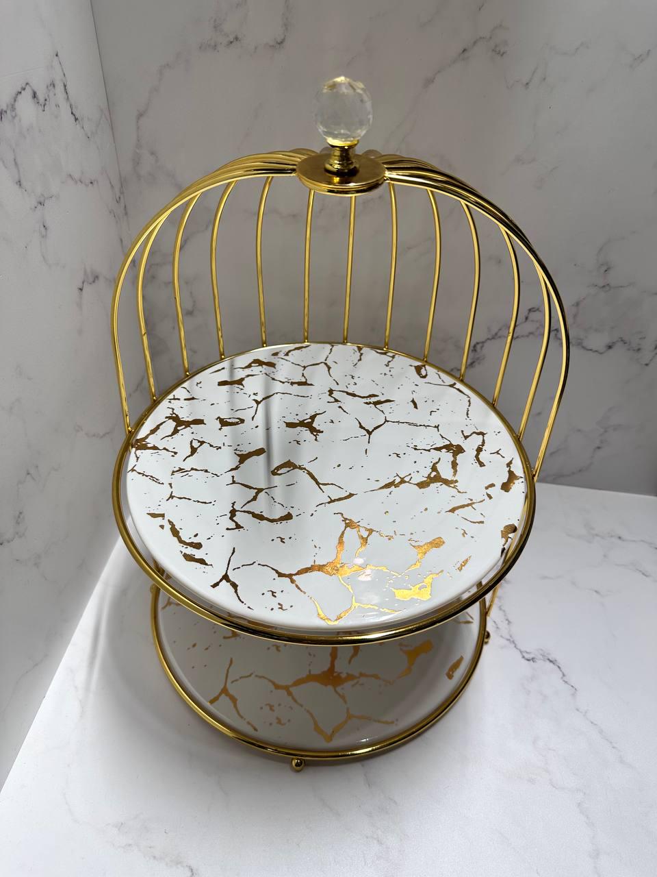 Подставка под десерты Lefard 926-002 двухъярусная 40х25 см (17707957) - фото 3