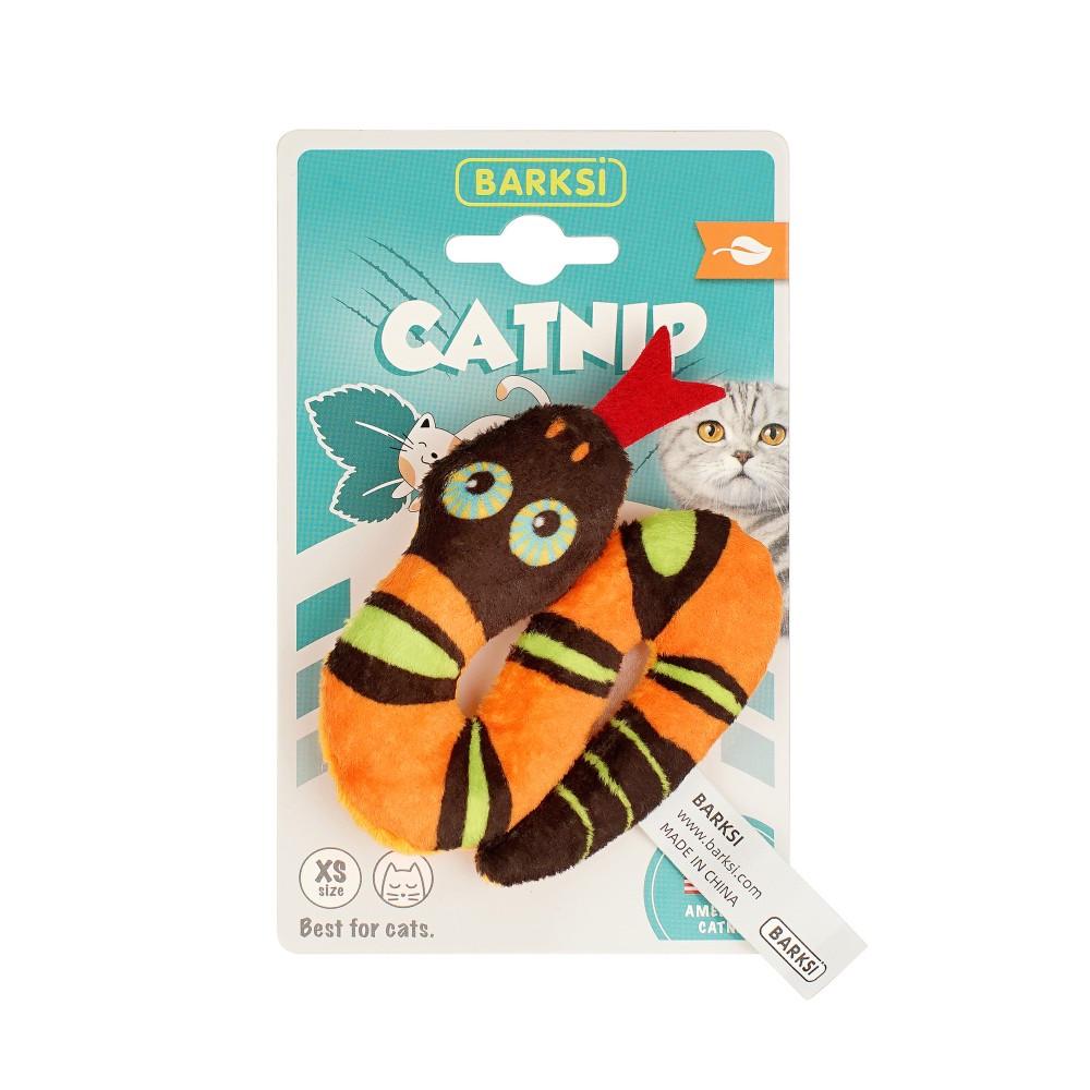 Іграшка для котів Barksi Catnip Змія із запахом котячої м'яти 10 см - фото 1