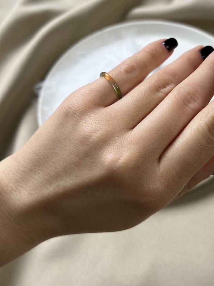 Кільце тонке з агату р. 18 мм (5223-18) - фото 5 Кільце тонке з агату р. 18 мм (5223-18) - фото 5