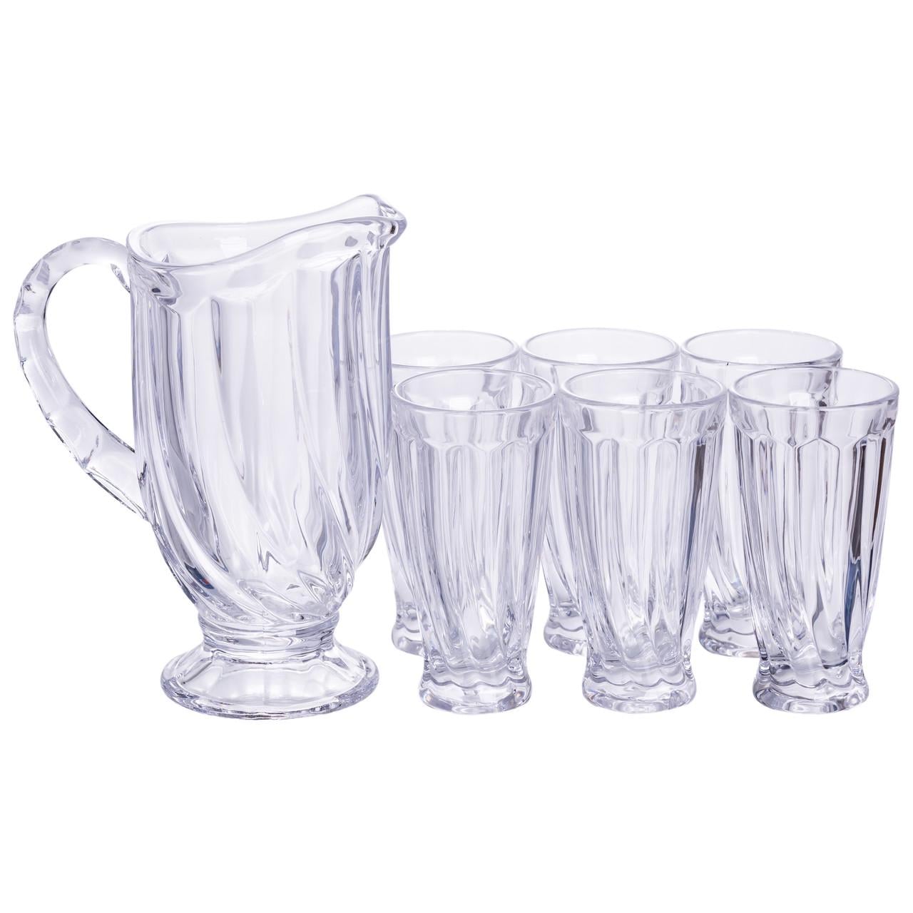 Набор кувшин 1л со стаканами 6 шт. 300 мл (HP-19-24)