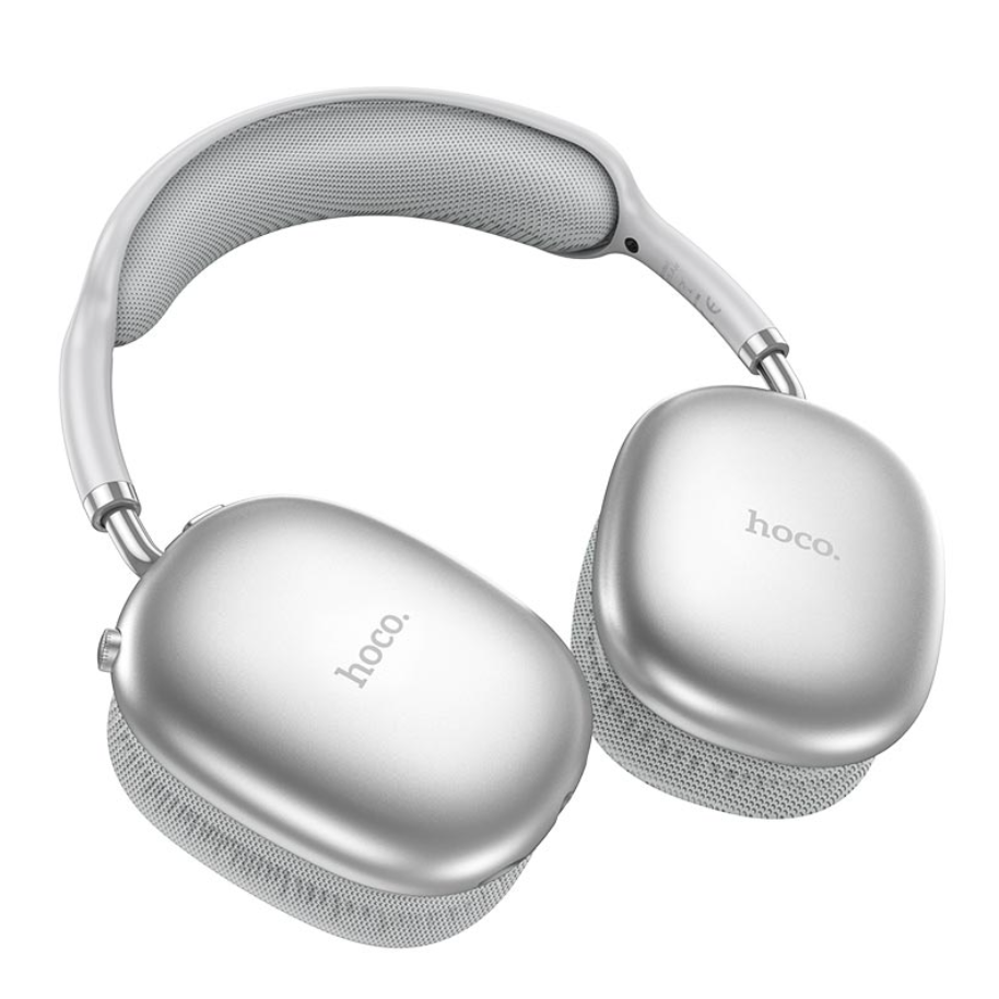 Навушники бездротові Hoco Triumph BT headphones W35 Air Silver BT5.3 AUX/TF 45h Срібний - фото 2