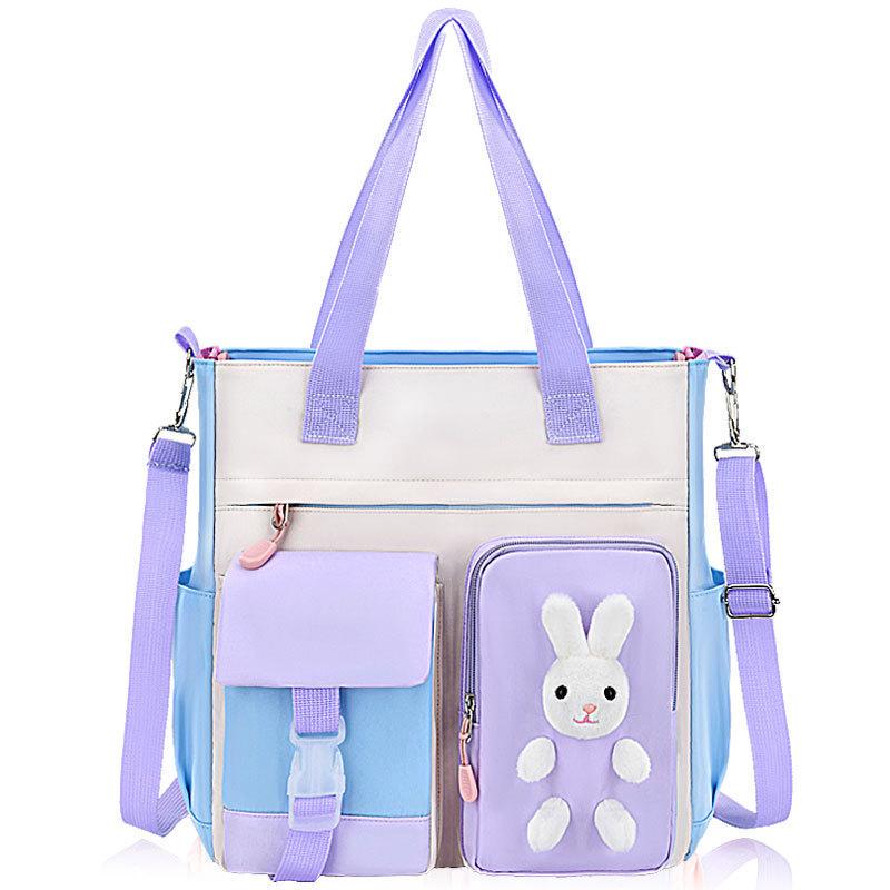 Шкільний рюкзак та шопер для дівчинки Cute Bunny Бузковий (2369805818) - фото 3