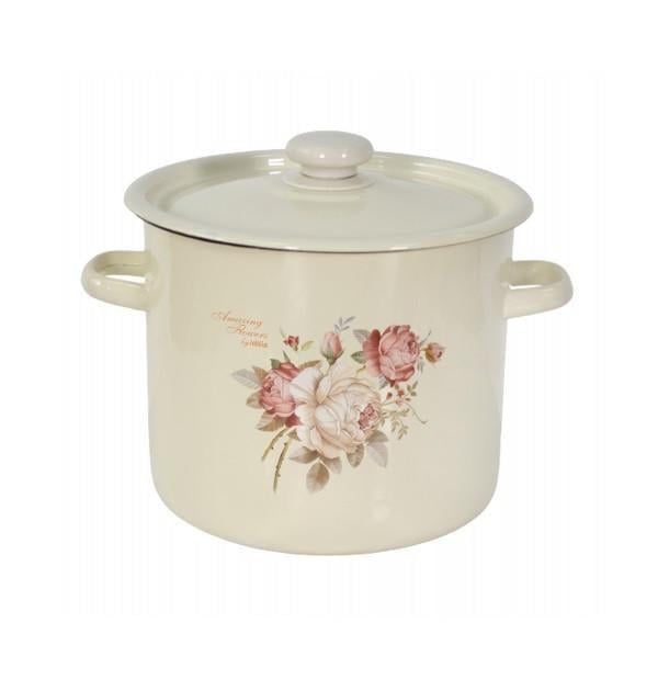 Кастрюля эмалированная Epos Amazing flowers Роза 7 л (22-66-000512)