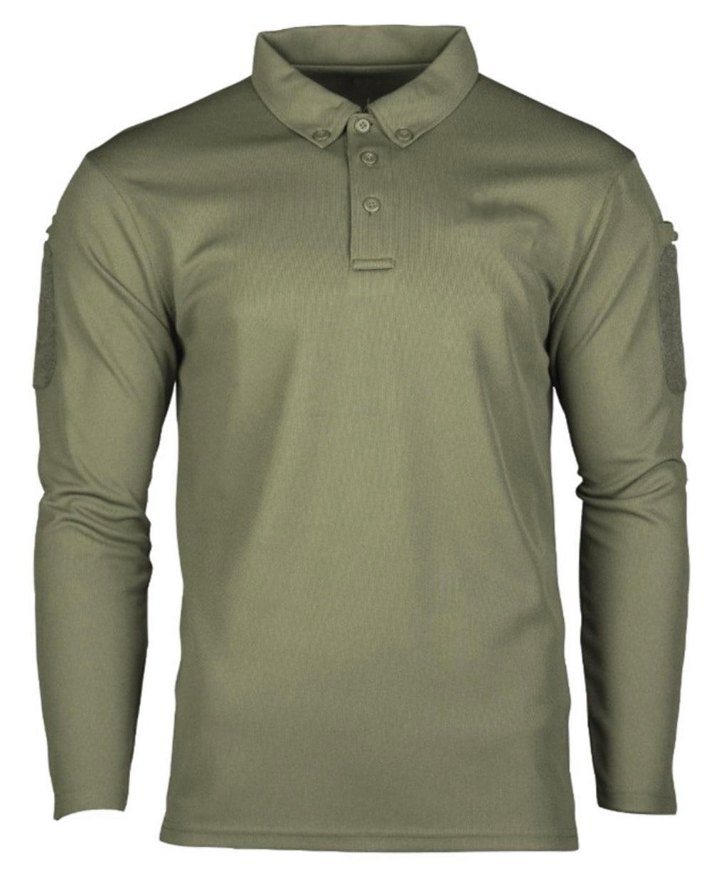 Поло с длинным рукавом Coolmax S Олива (MR55700)