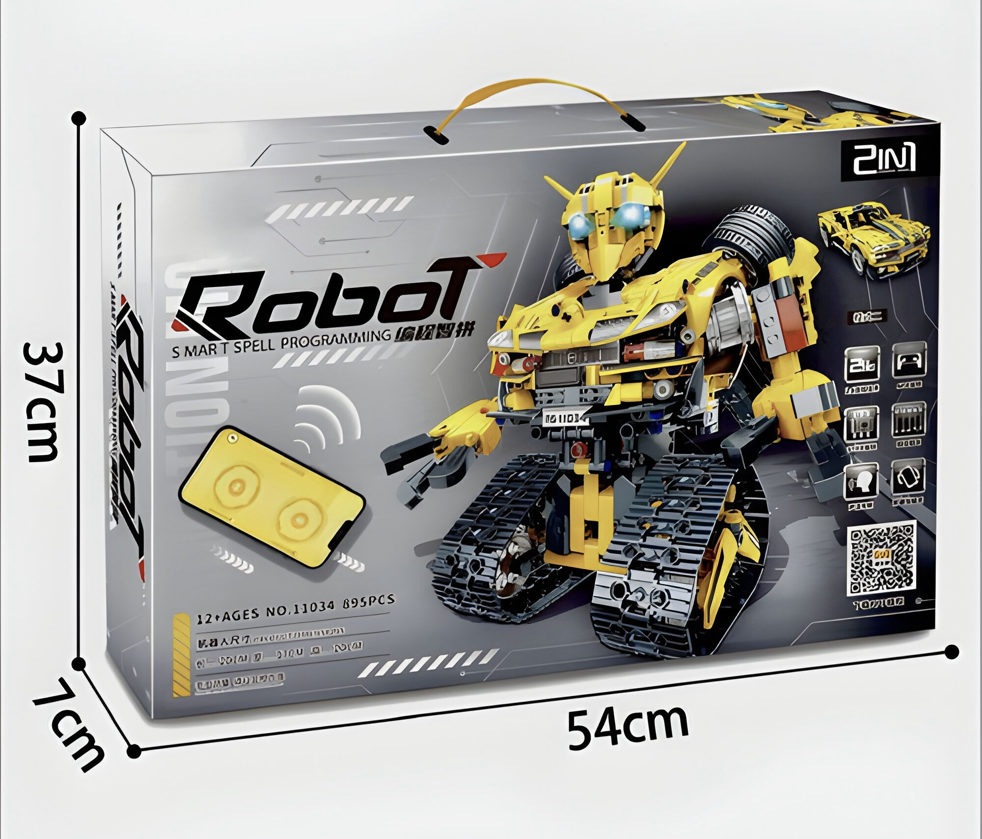 Конструктор на радіокеруванні Трансформер Бамблі 2в1 на пульті керування 895 деталей (КР-11034) - фото 5 Конструктор на радіокеруванні Трансформер Бамблі 2в1 на пульті керування 895 деталей (КР-11034) - фото 5