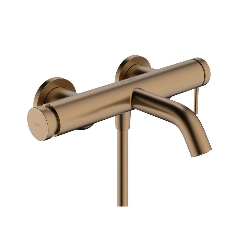 Смеситель Hansgrohe Tecturis S для ванны Brushed Bronze (73422140)