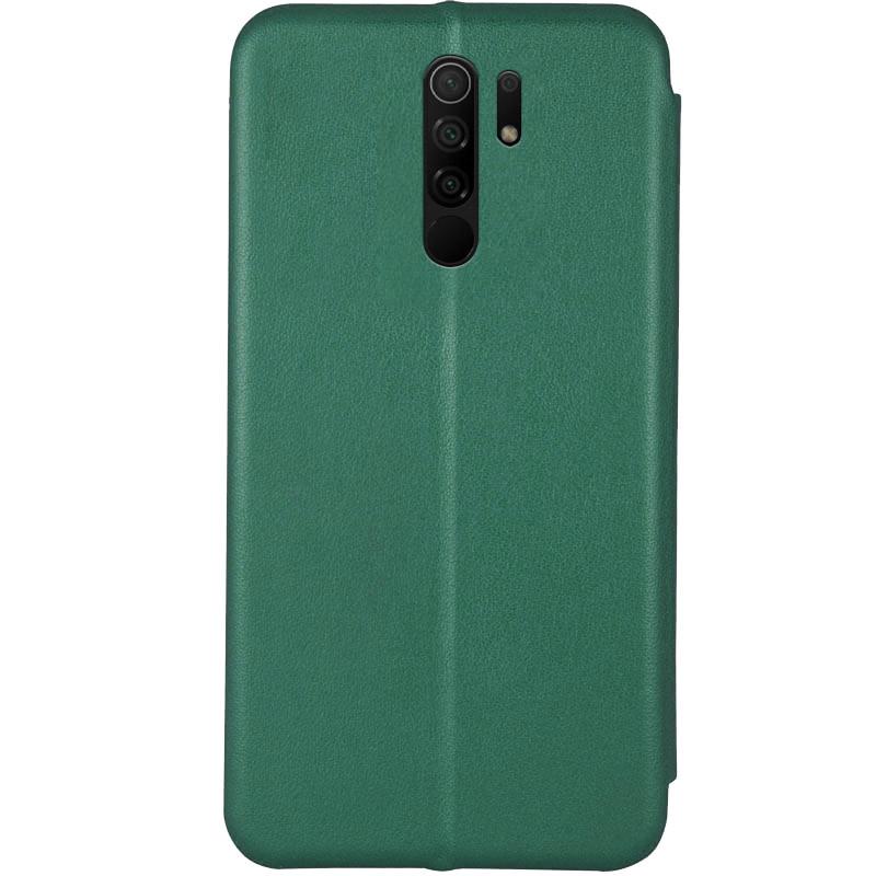 Противоударный кожаный чехол (книжка) Classy для Xiaomi Redmi 9 Зеленый - фото 2