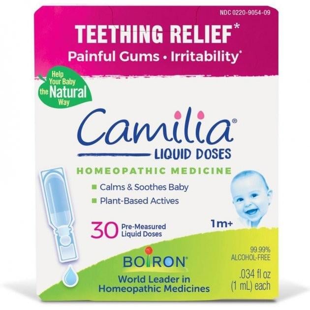 Краплі для зняття болю при прорізуванні зубів Boiron Camilia Teething Relief 30 рідких доз по 1 мл - фото 1