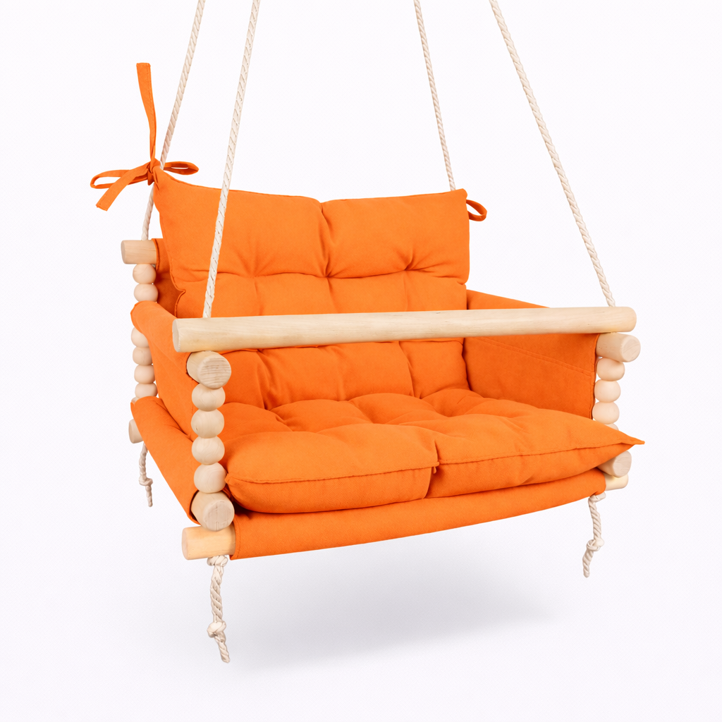 Детские качели подвесные Джуниор хлопок Оранжевый (gs-9120)
