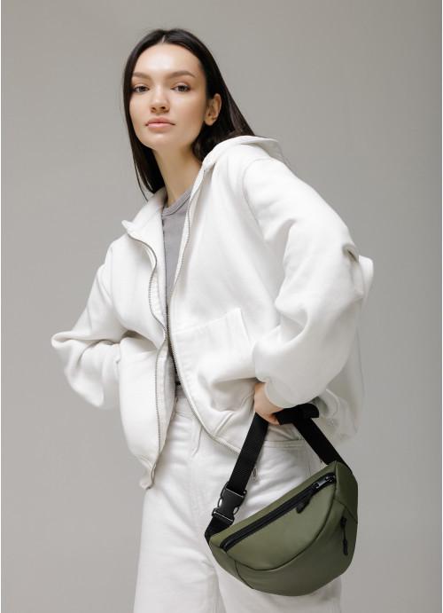 Поясная женская сумка Sambag экокожа/водостойкая Хаки (2618898447) - фото 6 Поясная женская сумка Sambag экокожа/водостойкая Хаки (2618898447) - фото 6