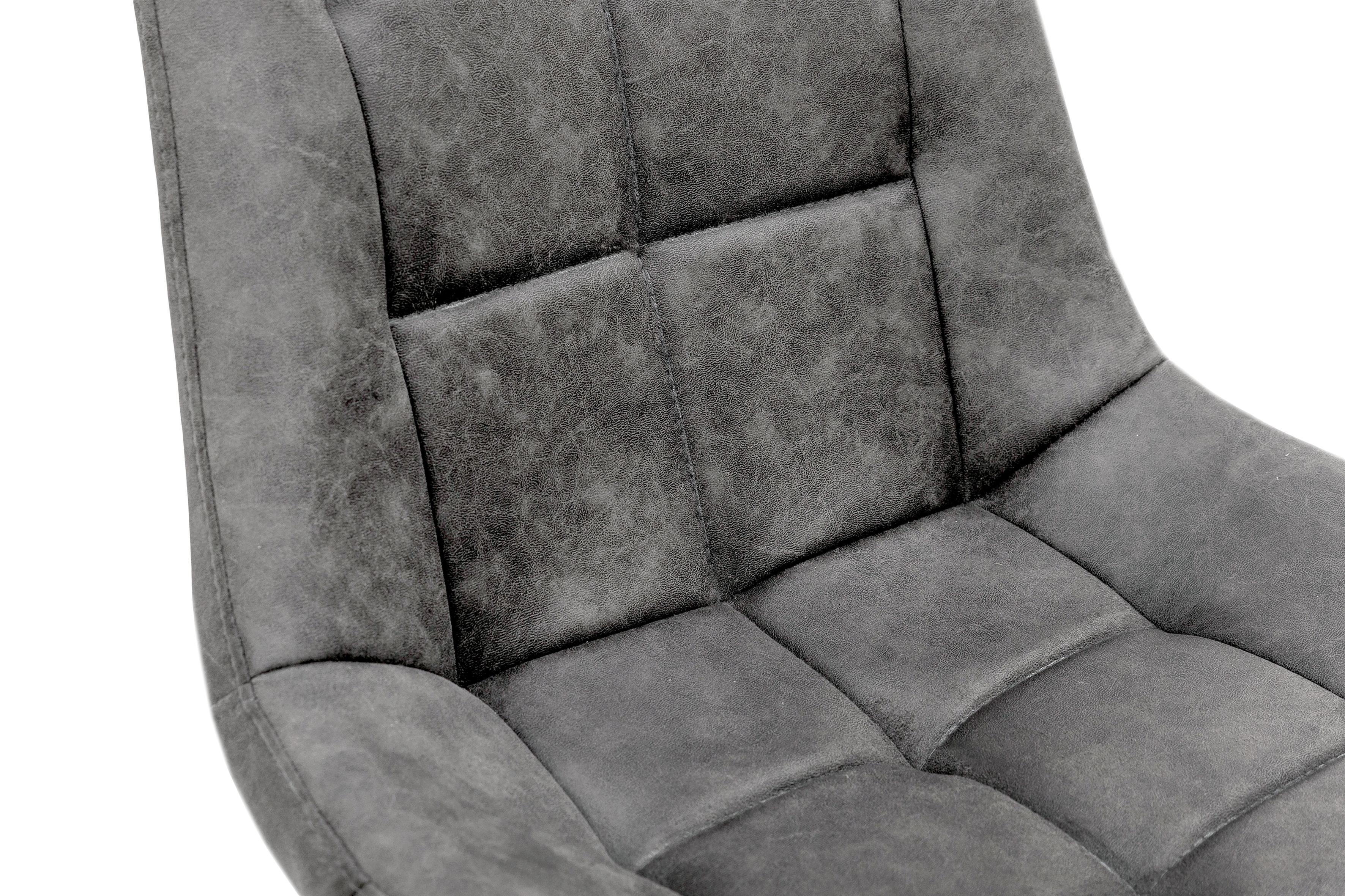 Стілець для кухні та вітальні ГРЕЙС Крокус 570х800х500 мм Чорний/Сірий кварц (GAА0056318) - фото 8 Стілець для кухні та вітальні ГРЕЙС Крокус 570х800х500 мм Чорний/Сірий кварц (GAА0056318) - фото 8