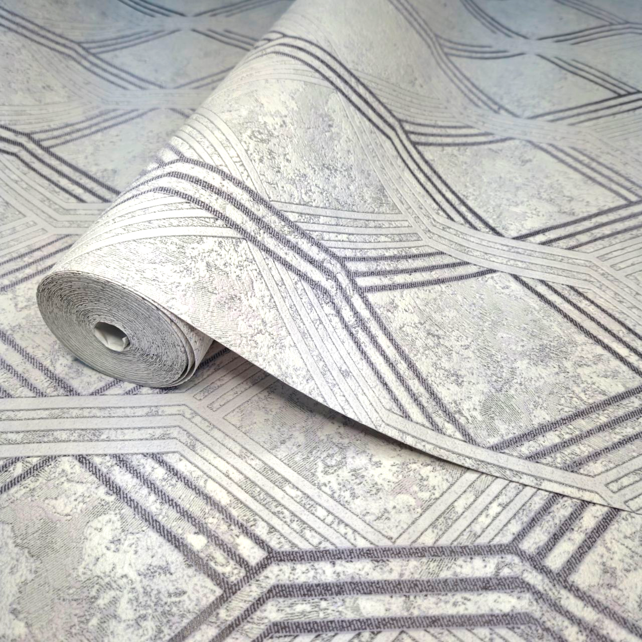 Обои виниловые Славянские обои 3687-03 для спальни/гостиной/коридора/комнаты 10,05x1,06 м Серый (2540719651)