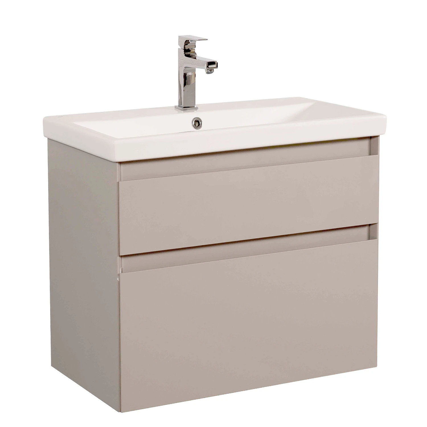 Тумба для ванной Aqua Rodos Элит 800x450 подвесная с умывальником CeraStyle Элит 80 Бежевый (АР000049104)