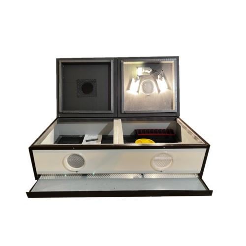 Брудер для цыплят БР-100 до 100 птенцов с ламповым нагревателем/поилкой и кормушкой (11239)