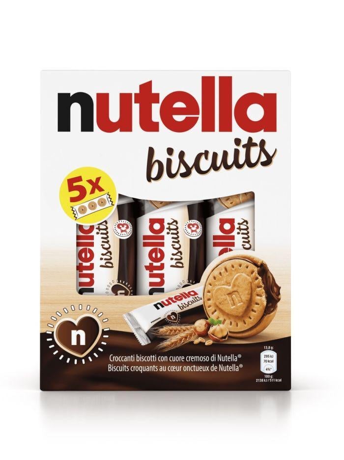 Печиво з сердечками Ferrero Nutella Biscuits 5 міні упаковок 207 г