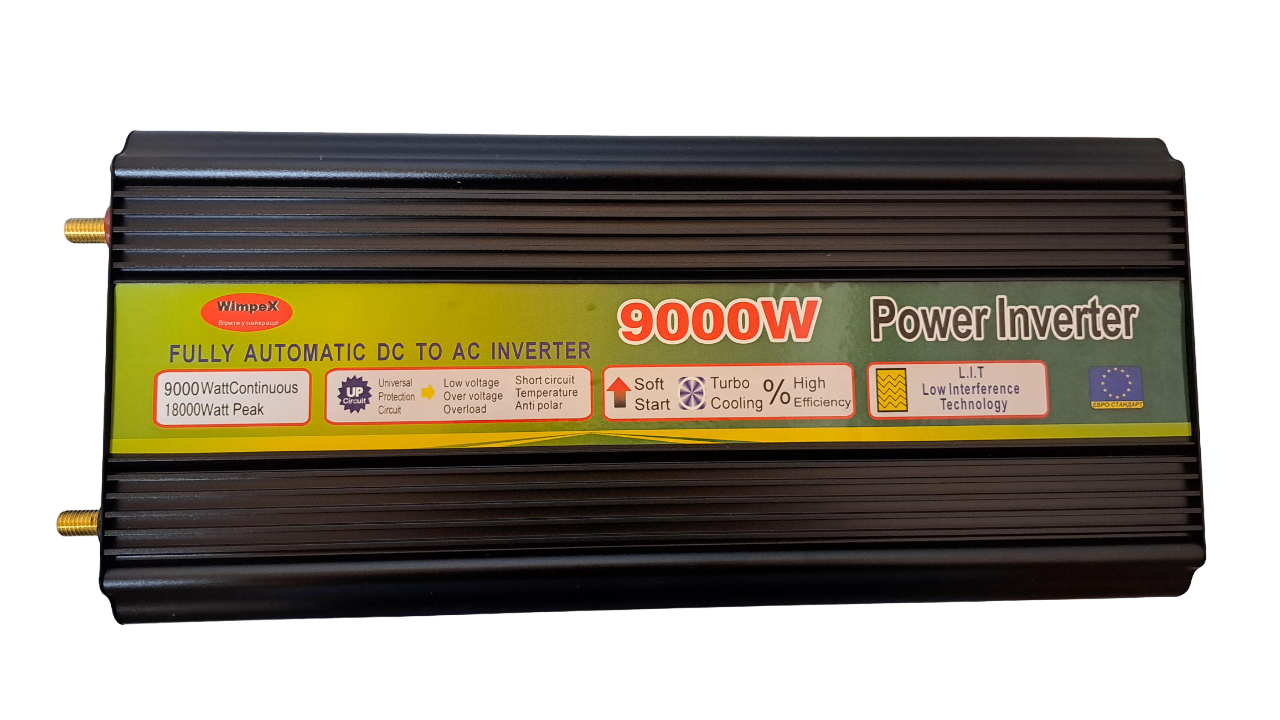 Преобразователь напряжения WIMPEX 12-220V 9000W с плавным пуском - фото 1 Преобразователь напряжения WIMPEX 12-220V 9000W с плавным пуском - фото 1