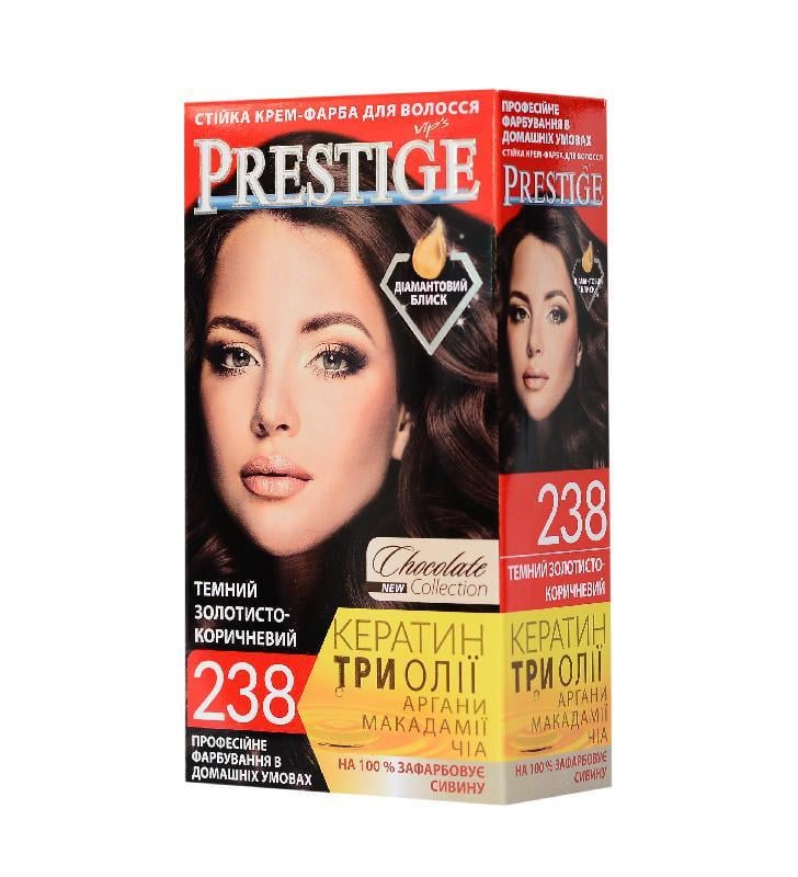 Краска для волос Prestige 238 Темный золотисто-коричневый