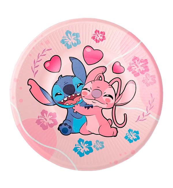 Одноразові тарілки Стіч та Енджел 10 шт. Ø 18 см (30764097)