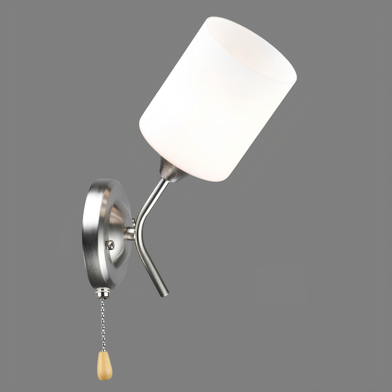 Бра Valeso з циліндричним плафоном під лампу Е27 Нікель (B N6627/1W)