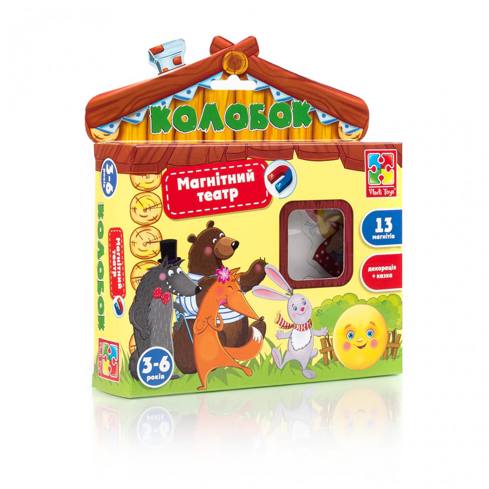 Настольная игра Vladi Toys Магнитный театр Колобок укр. (VT3206-26)