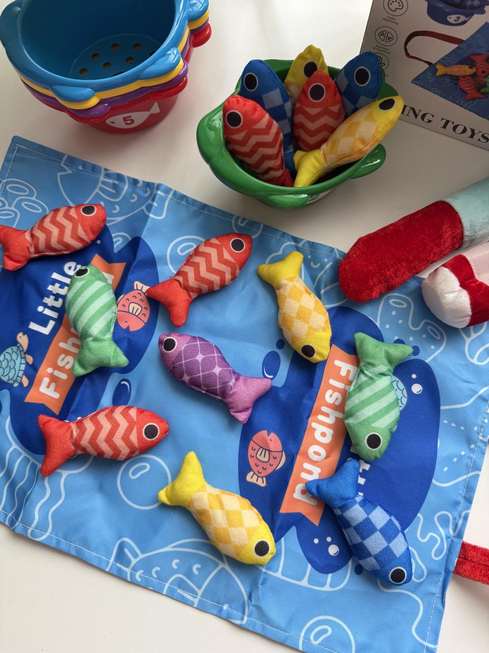 Іграшка для малюків Рибалка з різнокольоровими рибками (108) - фото 7 Іграшка для малюків Рибалка з різнокольоровими рибками (108) - фото 7