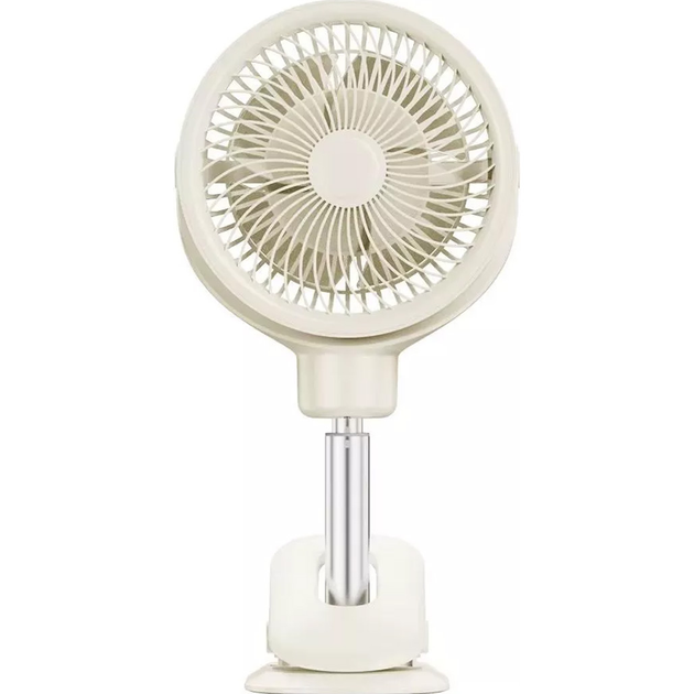 Вентилятор акумуляторний UKC настільний висувний на прищіпці DK White (WT-RD12)
