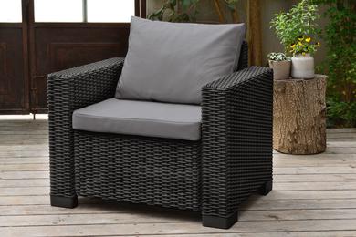 Комплект садових крісел Keter California Chair (2x) Графіт (231561) - фото 4