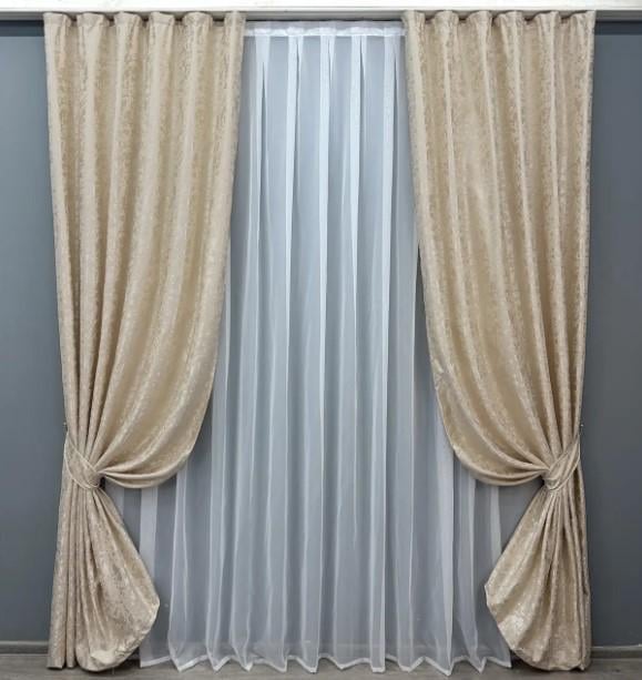 Тканина для штор льон Pavliani VO Айворі (1713ш) - фото 4 Тканина для штор льон Pavliani VO Айворі (1713ш) - фото 4