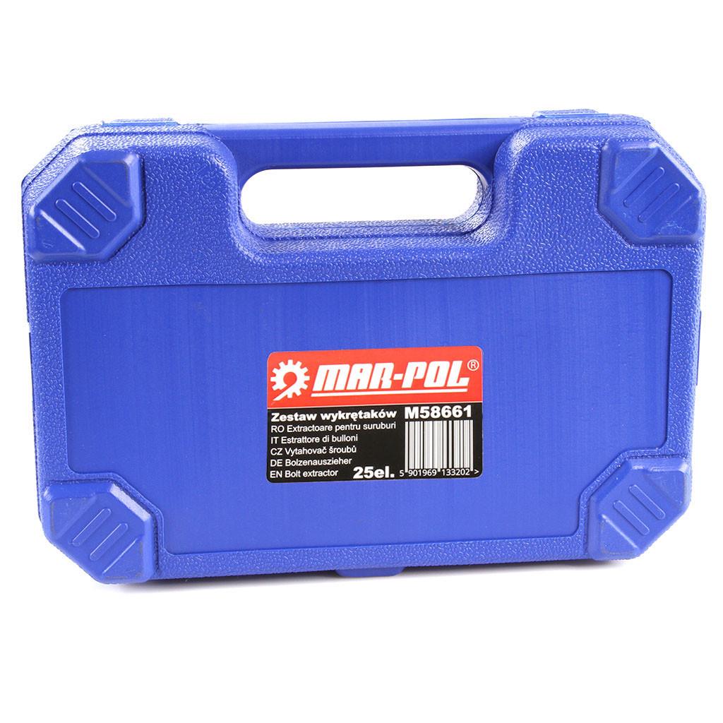 Набор съемников для поврежденных внутренних винтов MAR-POL 25 шт. (M58661) - фото 3