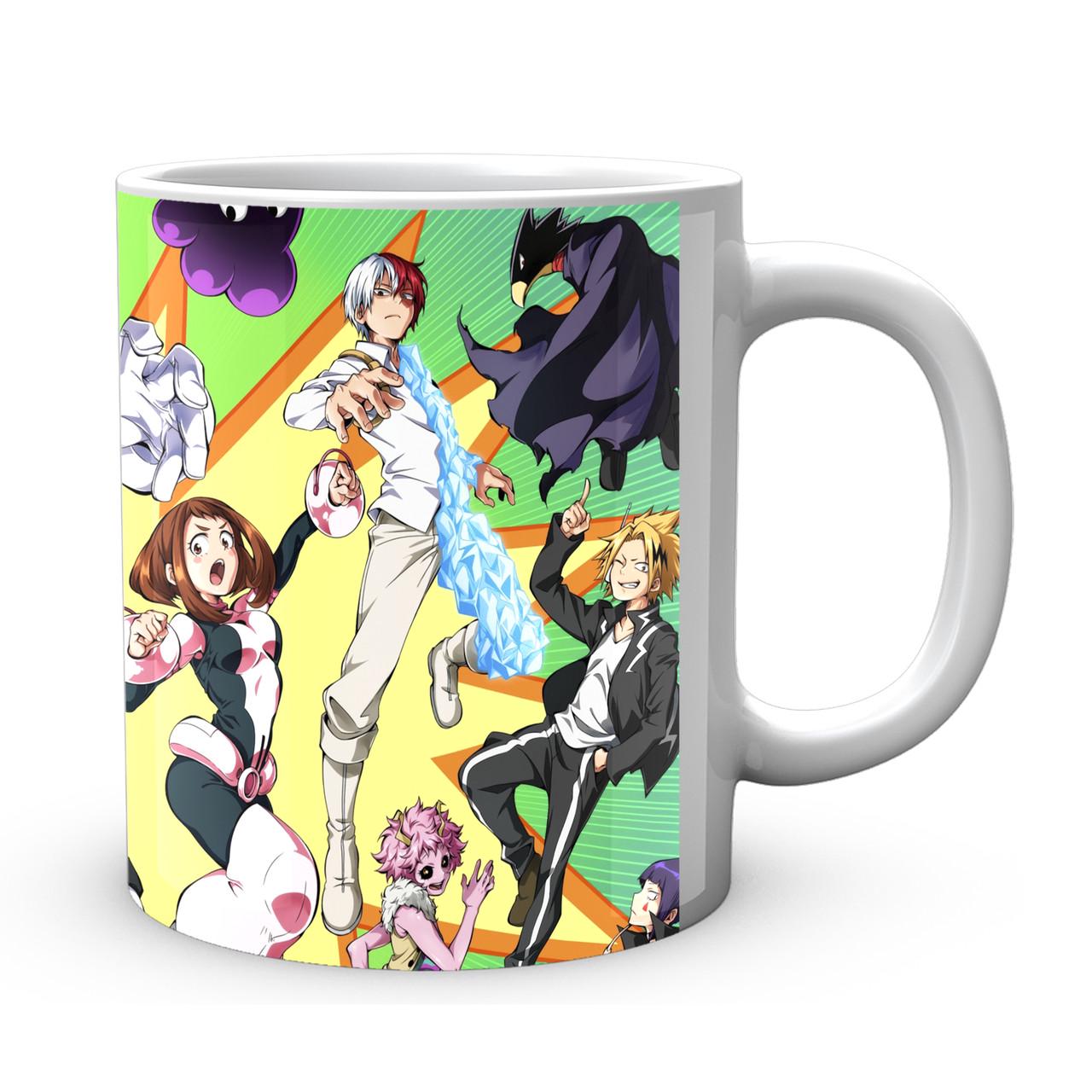 Чашка Gee! My Hero Academia Персонажі на фоні вибуху MHA 02.521